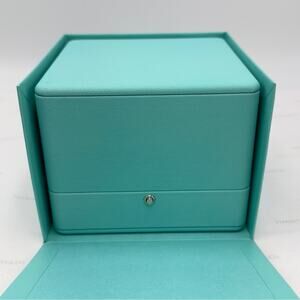 New Tiffany & Co Watch Jewelry Bracelet Presentation Storage Box Gift Blue Black